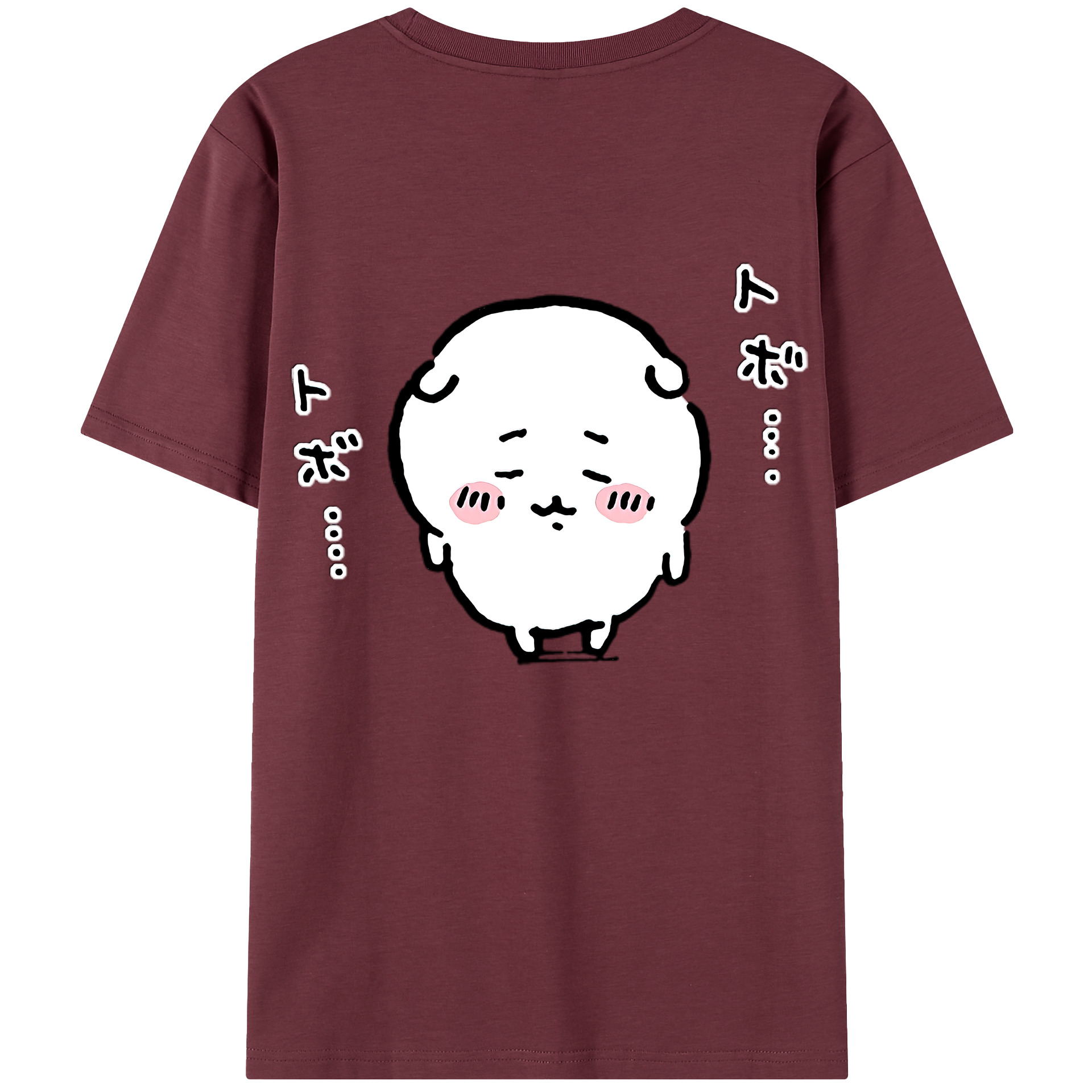 （画像用） ちいかわ ちいかわ Chii-kawa chiikawa 綿100％半袖Tシャツ（背面プリント）